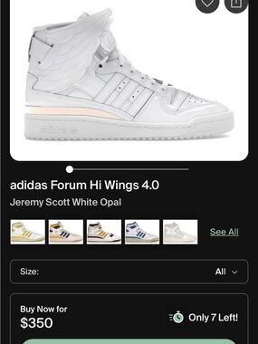 adidas Forum Hi Wings 4.0 White Opal High-Top Sneakers